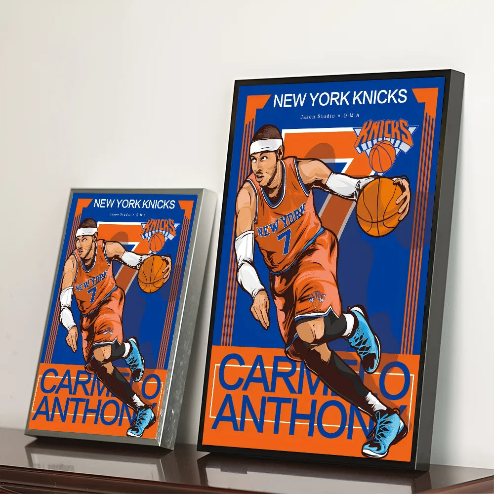 Carmelo Anthony Knicks Wall Art Poster