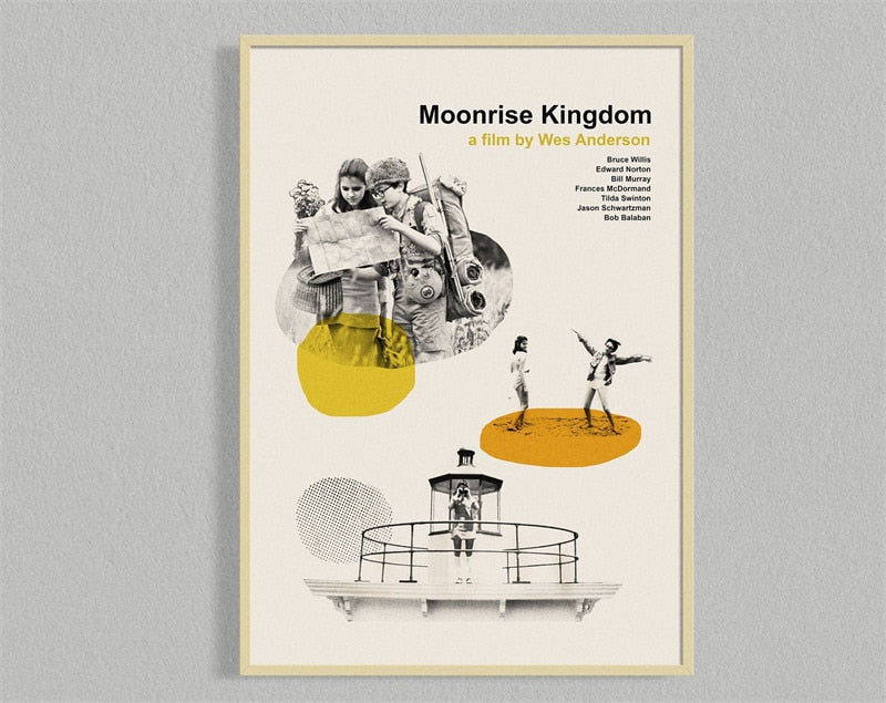Moonrise Kingdom Minimalist Movie Wall Art Poster