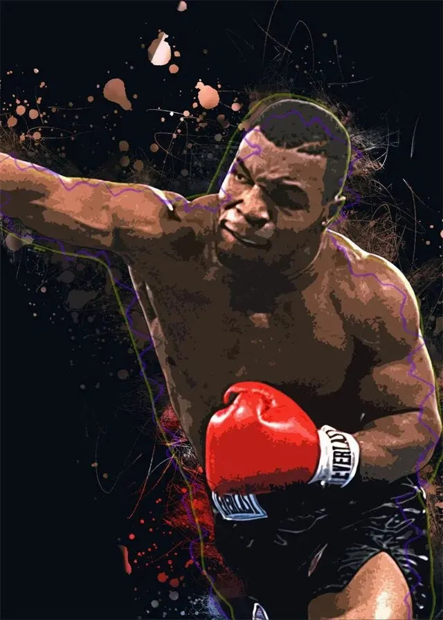 Mike Tyson Painting Boxing Poster