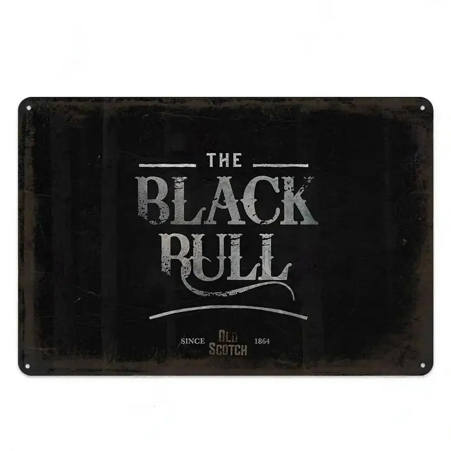 The Black Bull Scotch Vintage Bar Brand Metal Sign Poster