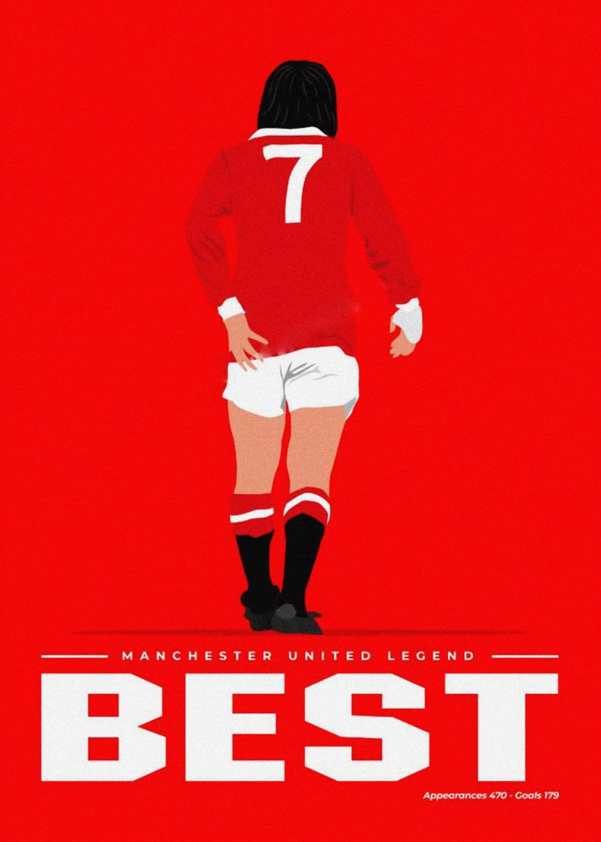 George Best Sport Soccer Futbol Poster