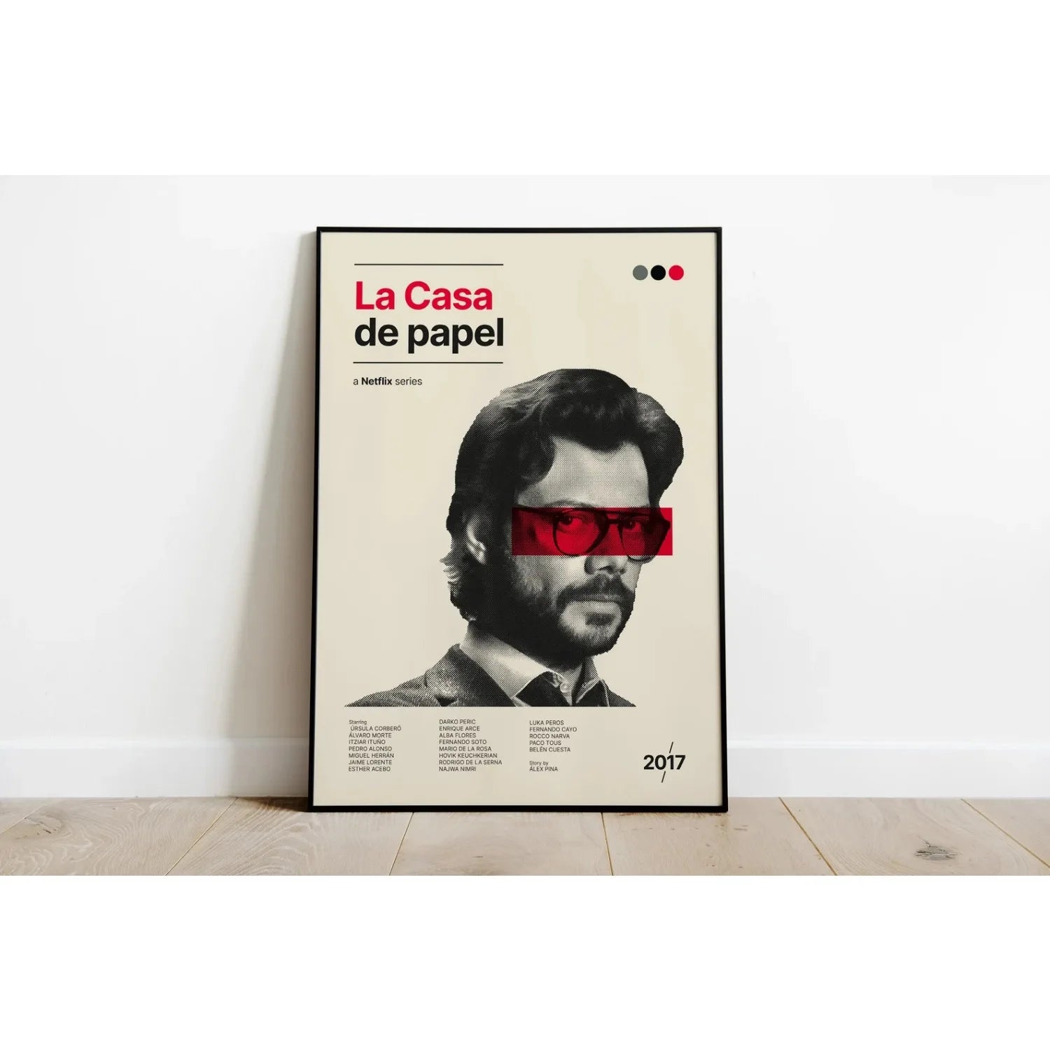 La Casa De Papel Money Heist Minimalist Poster – Aesthetic Wall Decor