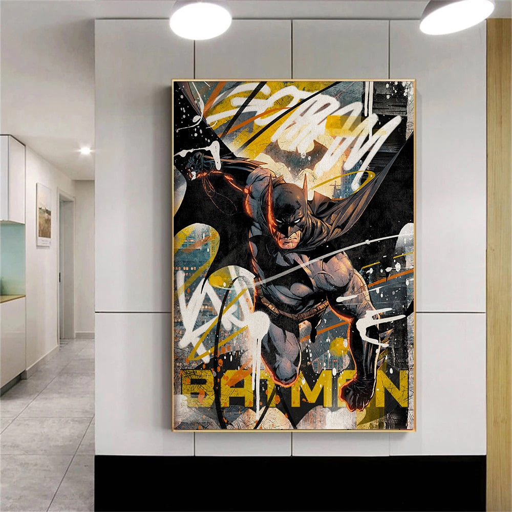 Batman DC Dark Knight Graffiti Poster