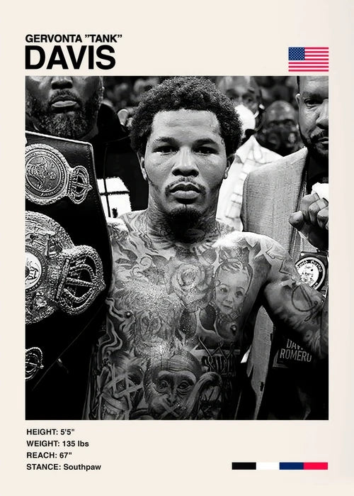 Gervonta Tank Davis Boxing Minimalist Poster