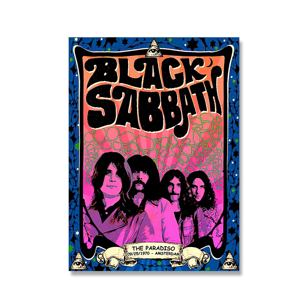 Black Sabbath Concert Rock Poster