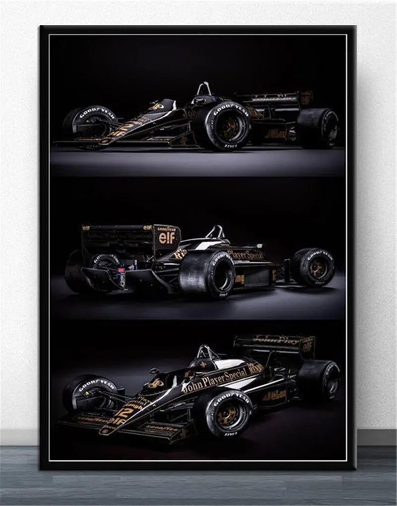 Lotus John Player Special Car Formula 1 Poster