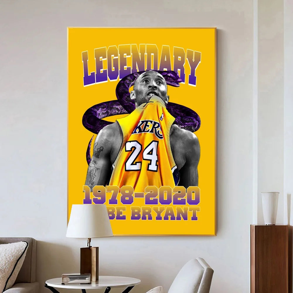 Legendary Kobe Bryant Wall Art Poster