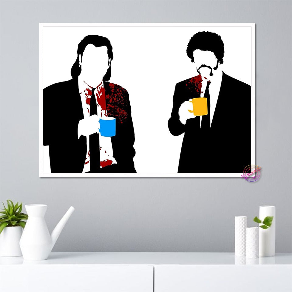 Pulp Fiction Vincent Vega Jules Minimalist Poster