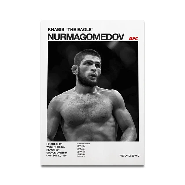 Khabib Nurmagomedov Minimalist UFC Poster