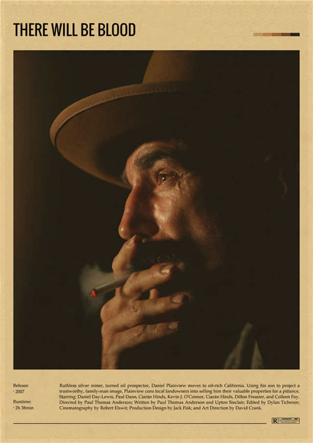 There Will Be Blood Minimalist Movie Poster