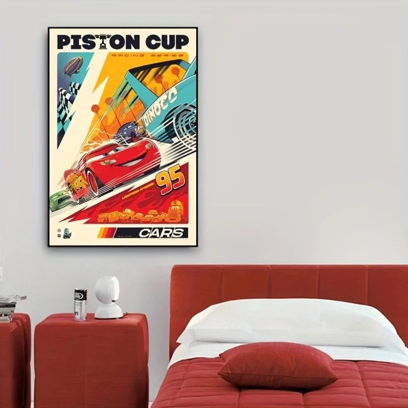 Lightning McQueen Cars Movie Poster