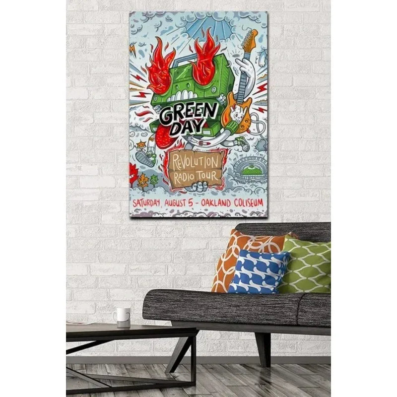 Green Day Revolution Radio Tour Poster