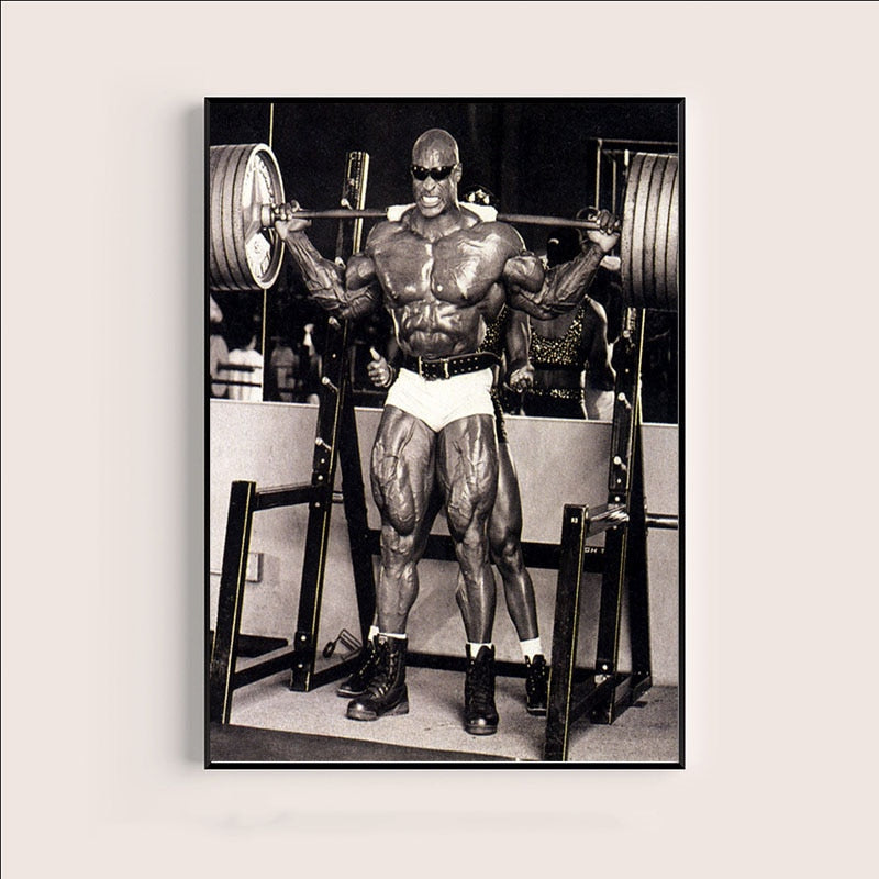 Ronnie Coleman Squat Gym Poster
