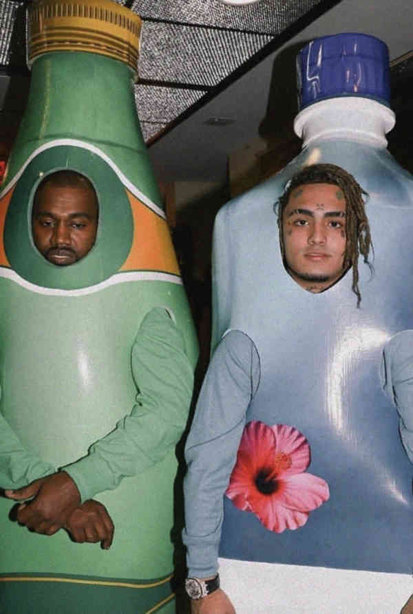 Kanye West Lil Pump Costume Poster