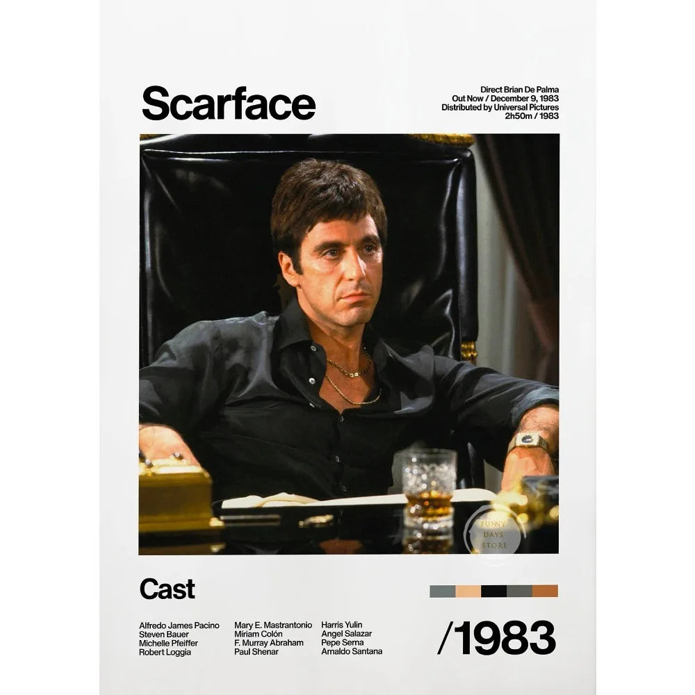 Scarface Minimalist Movie Poster