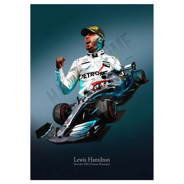 Lewis Hamilton Mercedes AMG Formula 1 Poster