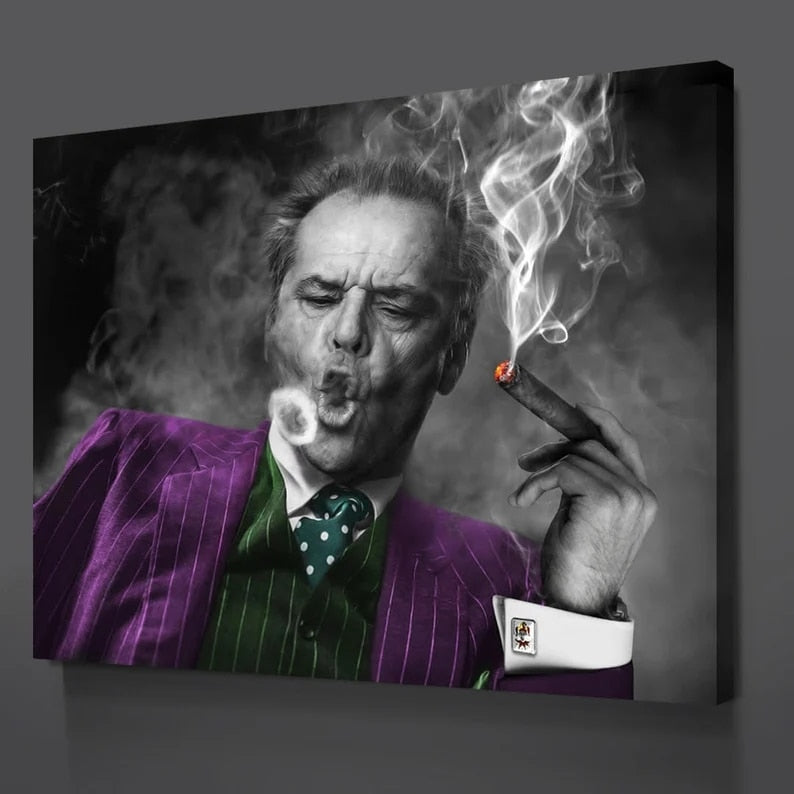 Jack Nicholson Joker Smoking Cigar Poster