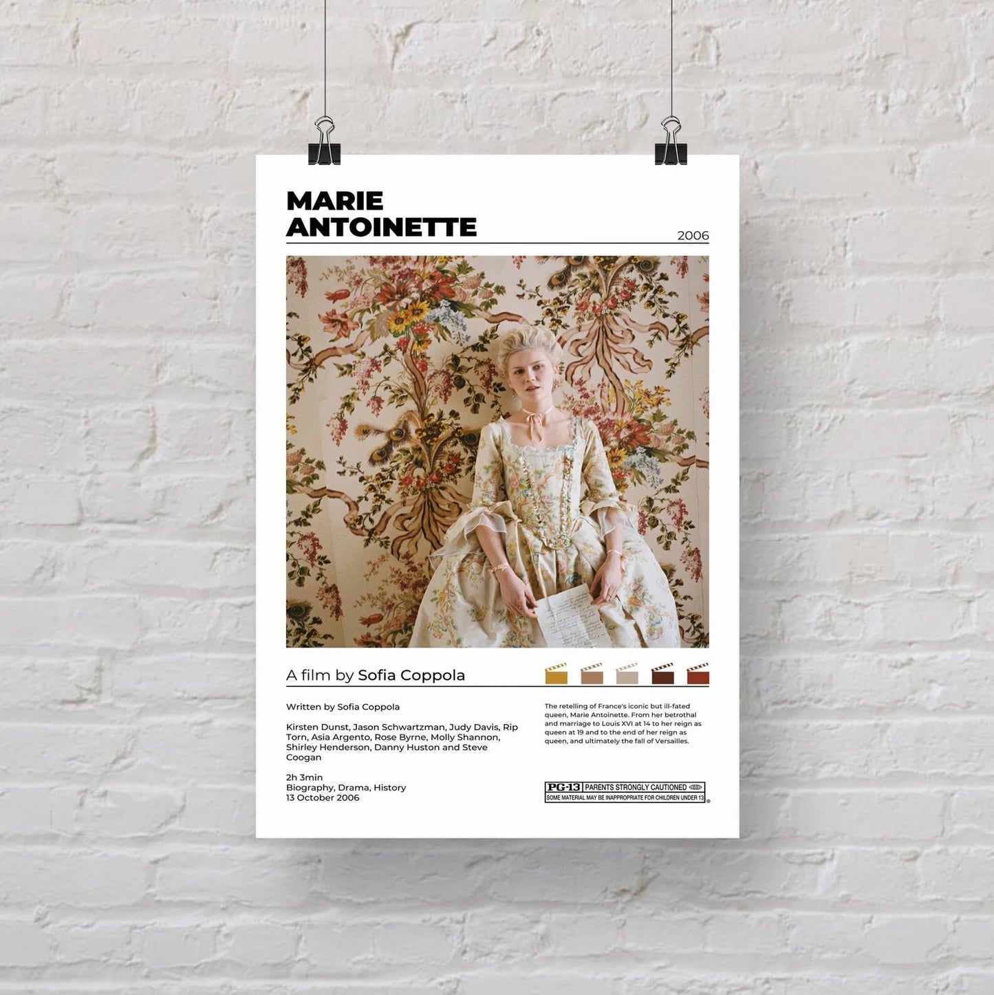 Marie Antoinette Minimalist Movie Poster