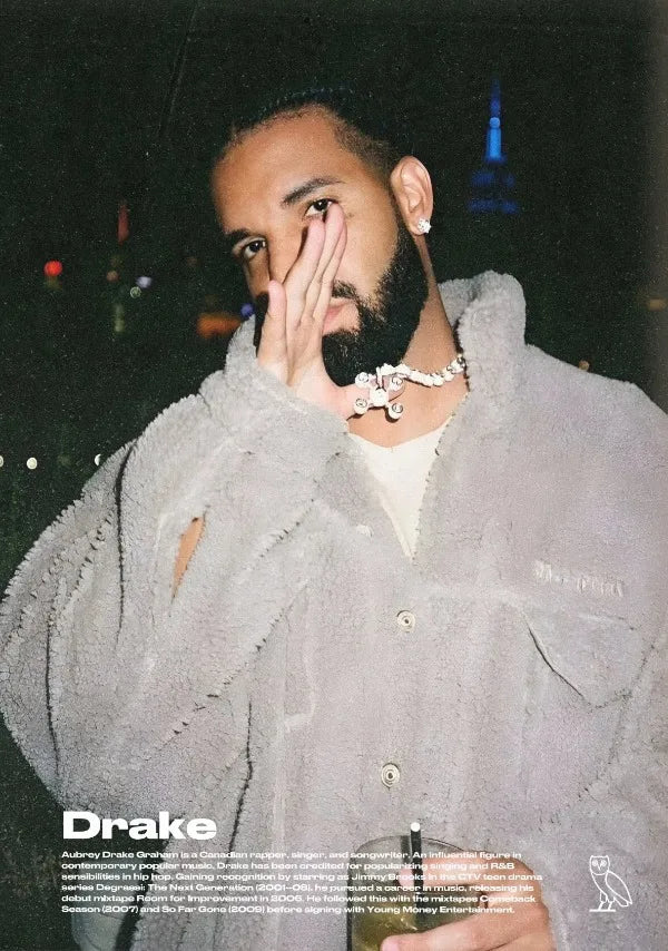 Drake Gray Jacket Poster