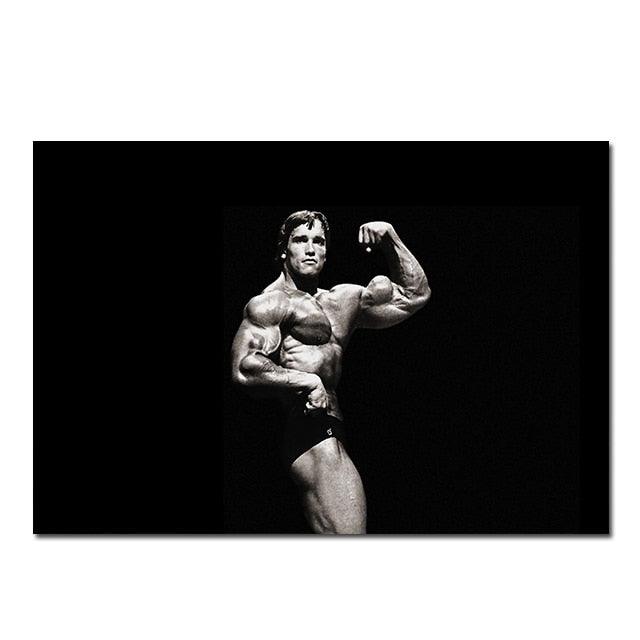 Arnold Schwarzenegger Bicep Pose Fitness Wall Art Poster - Aesthetic Wall Decor