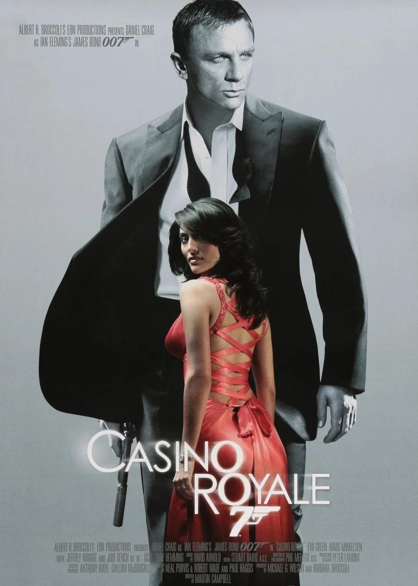 Casino Royale Poster, Daniel Craig James Bond Movie Poster