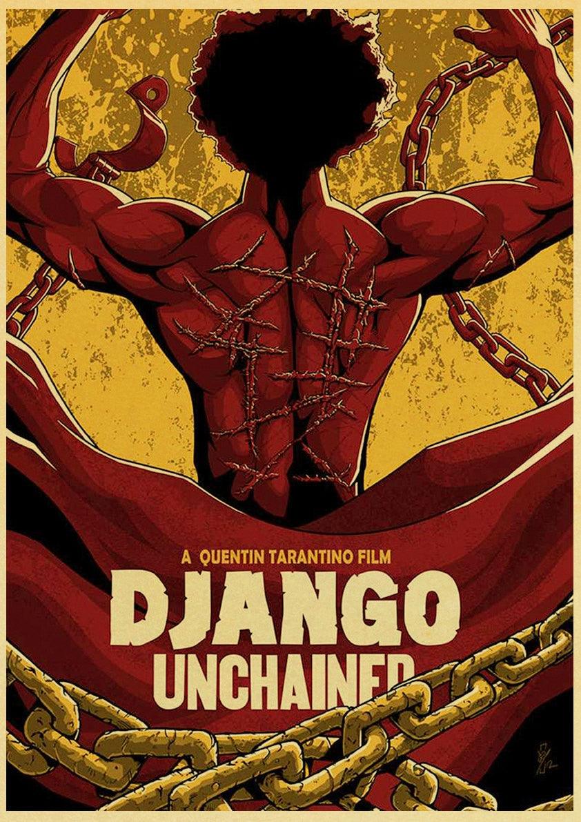 Django Unchained Western Movie Wall Art Posters - Aesthetic Wall Decor