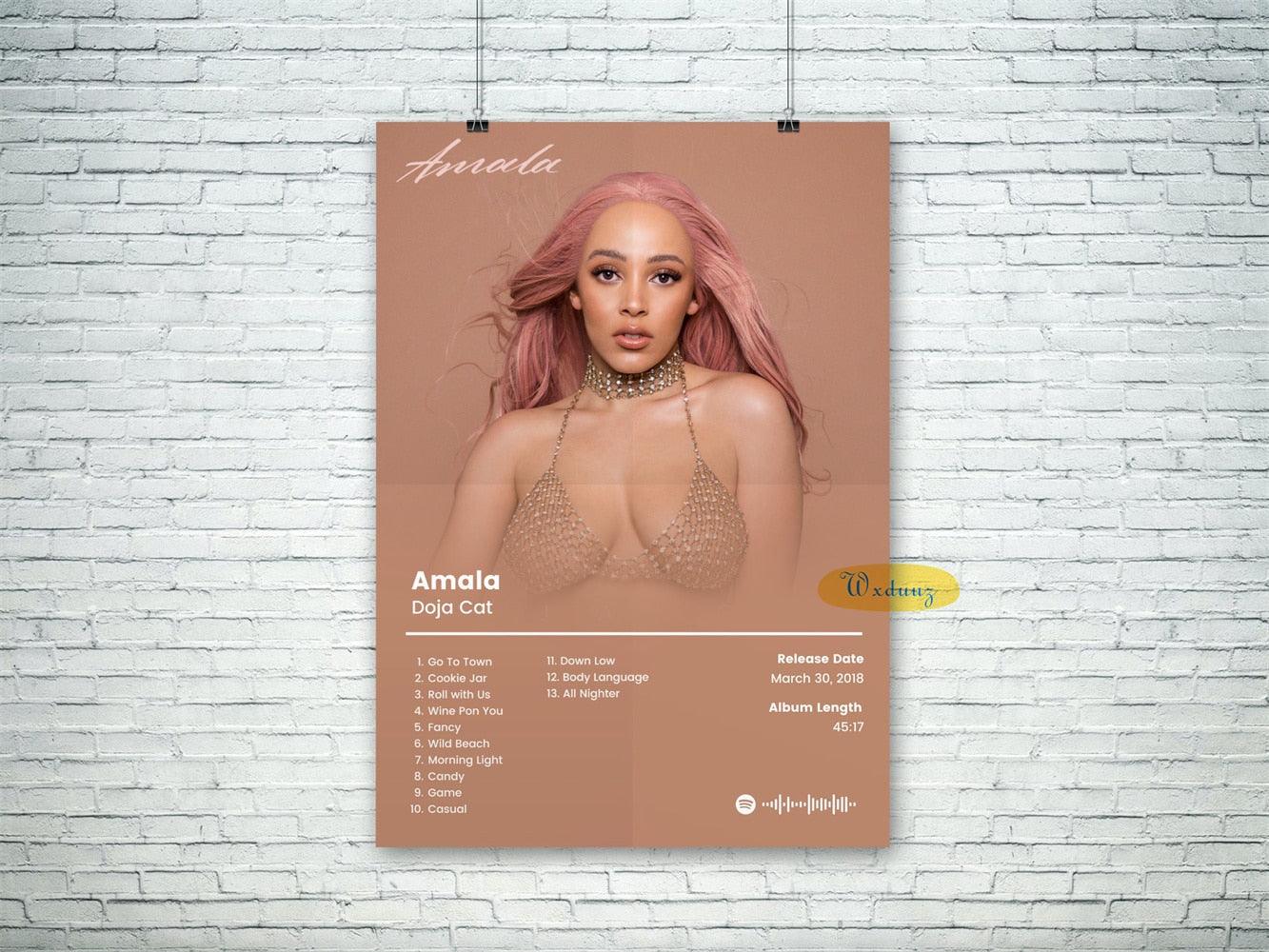Doja Cat Amala Album Cover Poster - Aesthetic Wall Decor