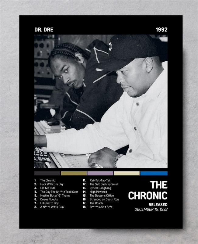 Dr. Dre The Chronic Snoop Dogg Rap Music Album Cover Wall Art Poster - Aesthetic Wall Decor