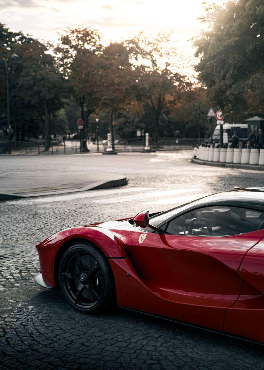 Ferrari Supercar Wall Art Poster - Aesthetic Wall Decor