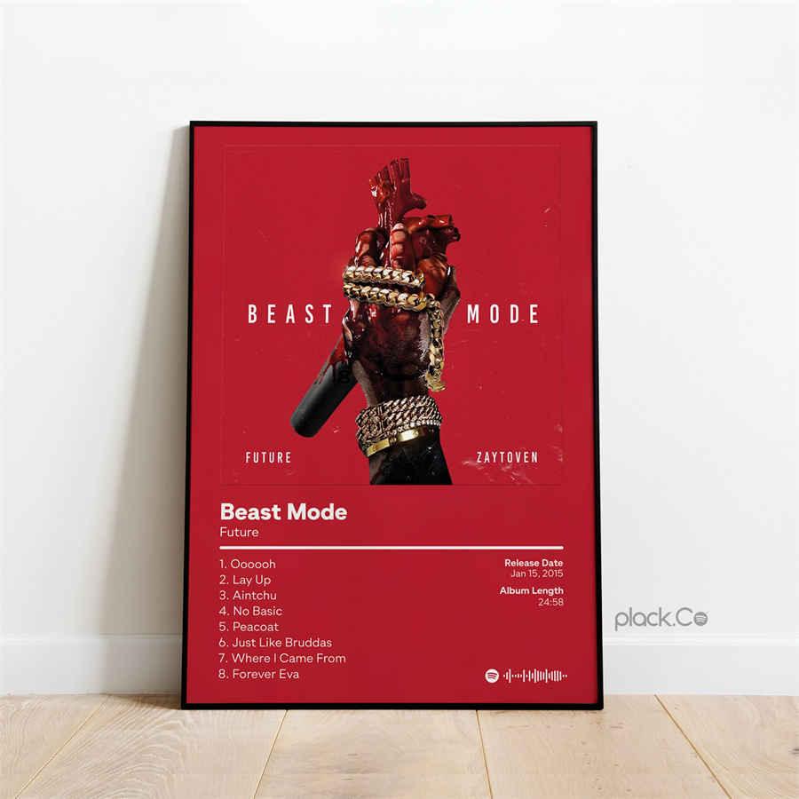 Future Beast Mode Rap Music Album Cover Wall Art Poster - Aesthetic Wall Decor