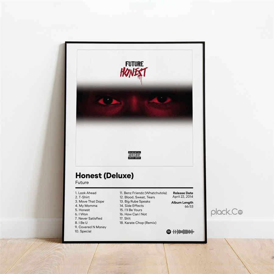 Future Honest Deluxe Rap Music Album Cover Wall Art Poster - Aesthetic Wall Decor