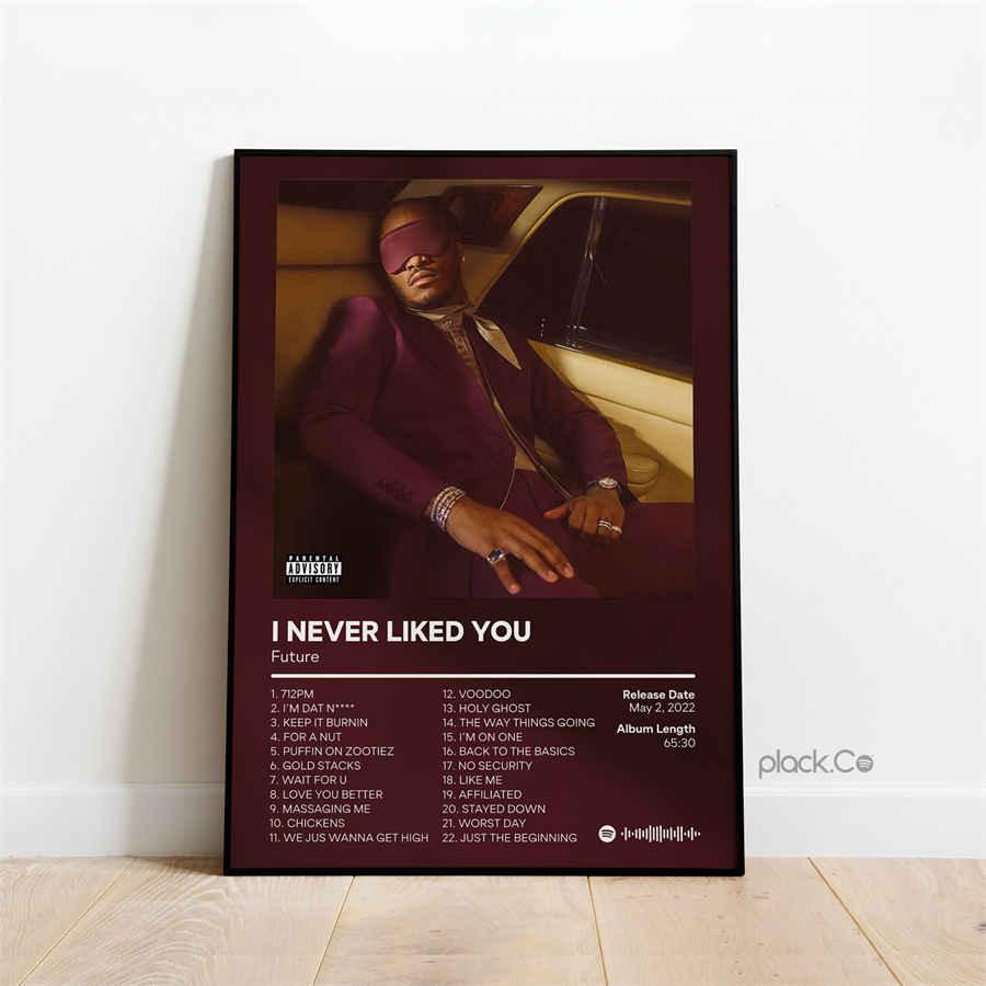 Future I Never Liked Your Album Cover Wall Art Poster - Aesthetic Wall Decor