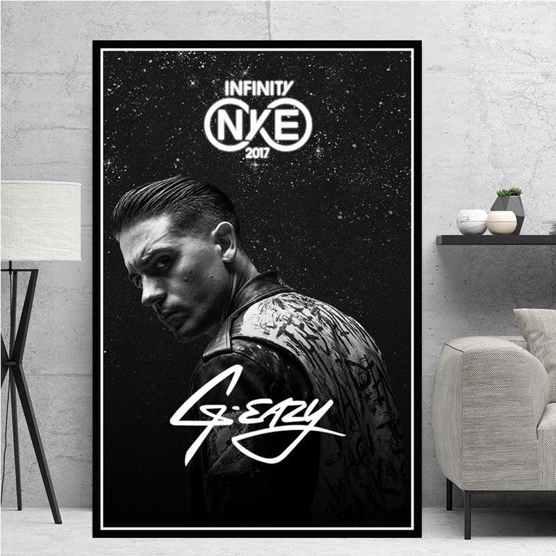 G-Eazy 2017 Black and White Poster - Aesthetic Wall Decor