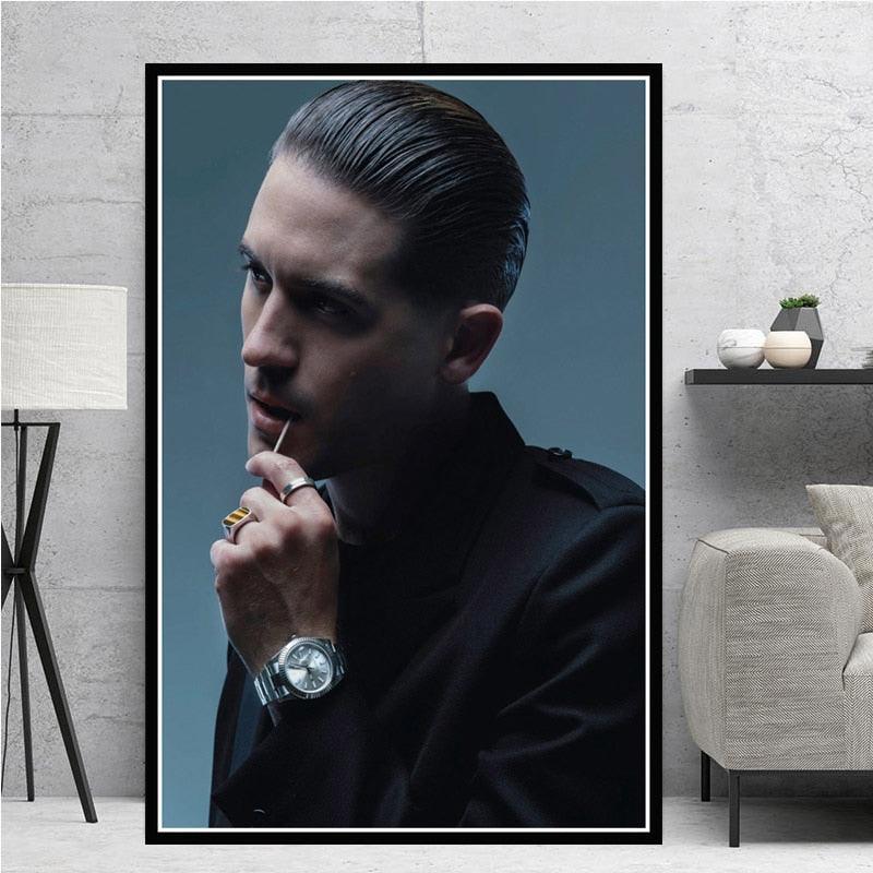 G-Eazy Slicked Back Hair Portrait Poster