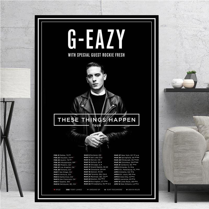 G-Eazy These Things Happen Concert Poster - Aesthetic Wall Decor