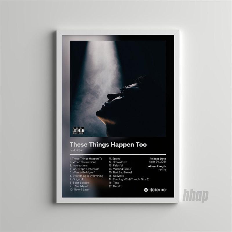G Eazy These Things Happen Too Rap Album Poster - Aesthetic Wall Decor
