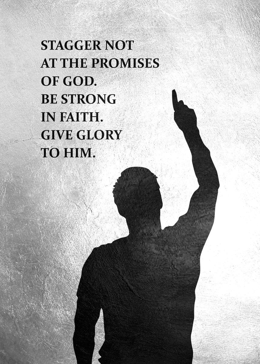 Give Glory To God Motivational Workout Poster - Aesthetic Wall Decor