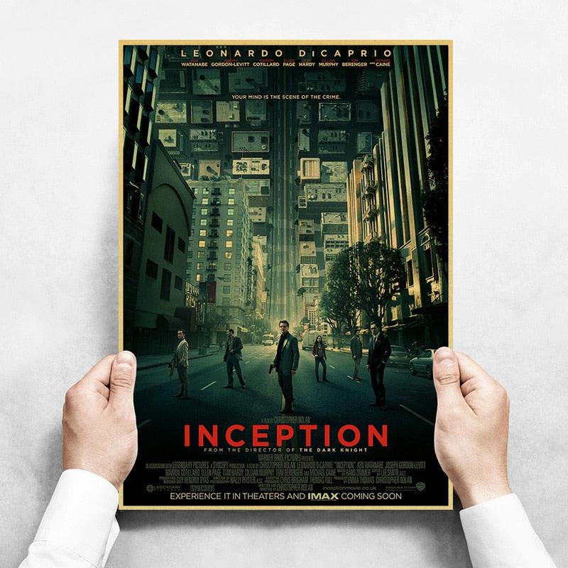 Inception Classic Movie Poster - Aesthetic Wall Decor