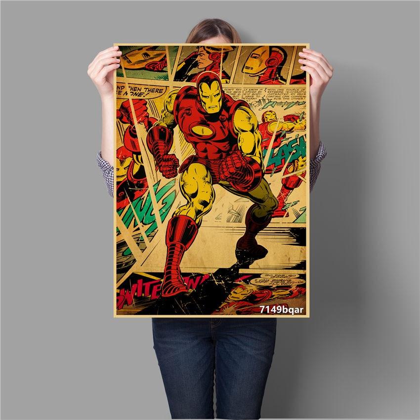 Iron Man Marvel Vintage Poster - Aesthetic Wall Decor