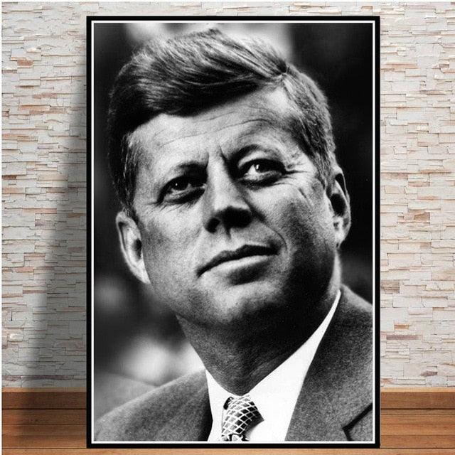 JFK Classic Black and White Photo Poster - Aesthetic Wall Decor