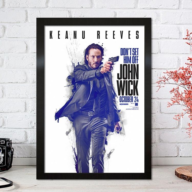 John Wick Don't Set Him Off Action Movie Wall Art Poster - Aesthetic Wall Decor