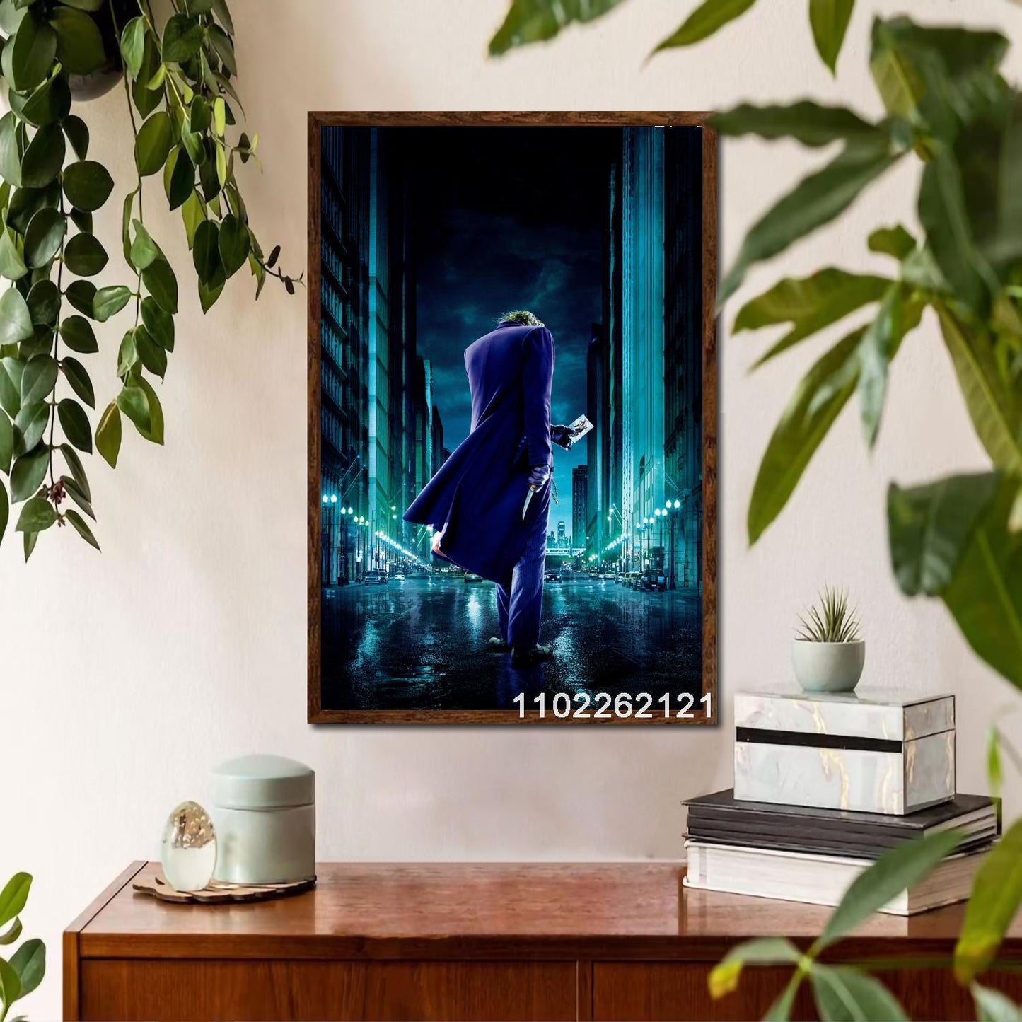 Joker Holding His Card Dark Knight Batman Wall Art Poster - Aesthetic Wall Decor