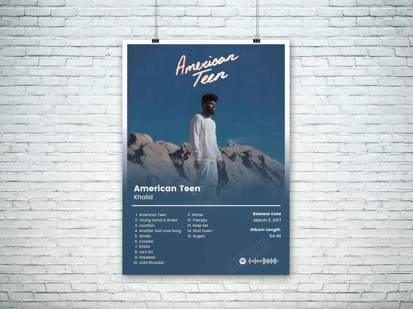 Khalid American Teen Rap Music Album Cover Poster - Aesthetic Wall Decor