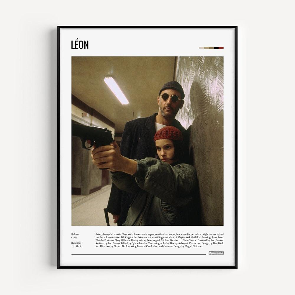 Leon Minimalist Movie Wall Art Poster - Aesthetic Wall Decor