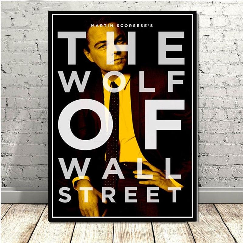 Leonardo DiCaprio The Wolf of Wall Street Movie Poster - Aesthetic Wall Decor