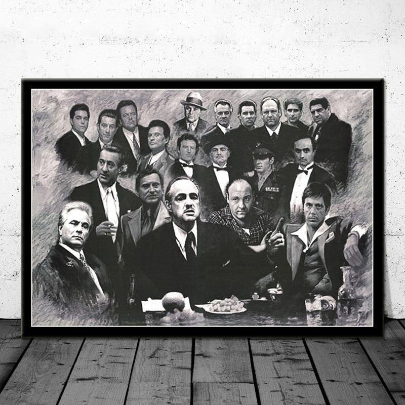 Mafia Icons Painting Poster - Aesthetic Wall Decor