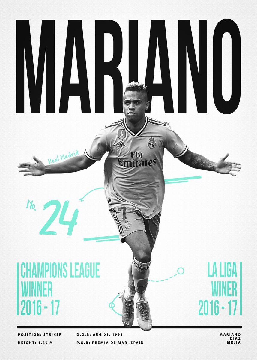 Mariano Diaz Football Player Futbol Soccer Wall Art Poster - Aesthetic Wall Decor