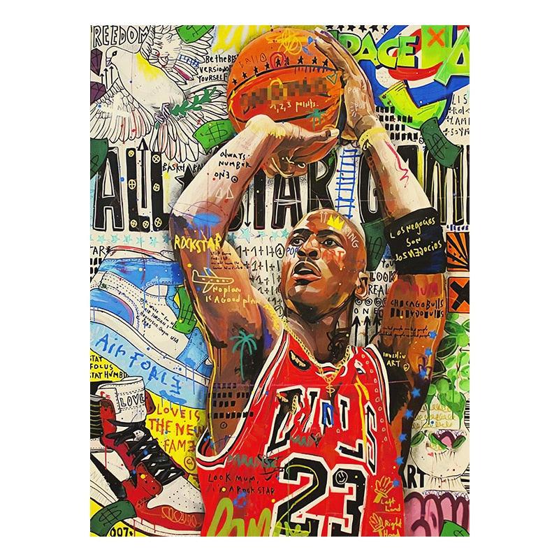 Michael Jordan 23 - Back View Basketball Star Photo Poster Print
