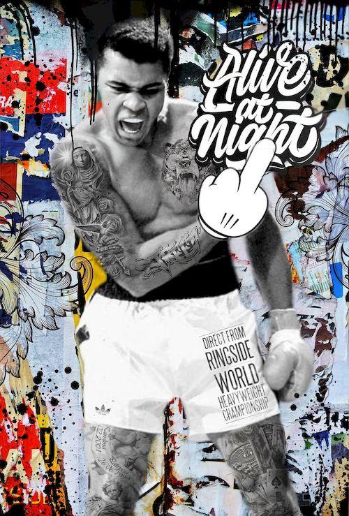 Muhammad Ali Boxing Pop Art Poster - Aesthetic Wall Decor