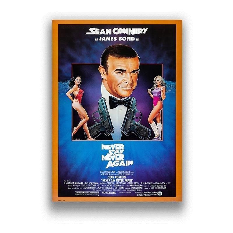 Never Say Never Again Sean Connery 007 James Bond Classic Movie Poster - Aesthetic Wall Decor